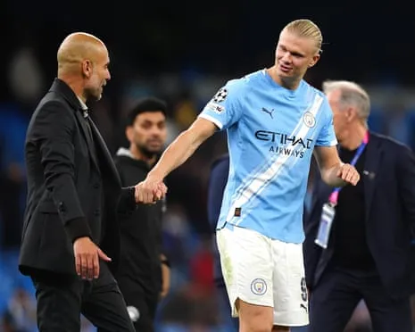 Haaland Enters Elite UCL Half-Century Club, Hailed by Guardiola as CR7 and Lionel Messi's Peer