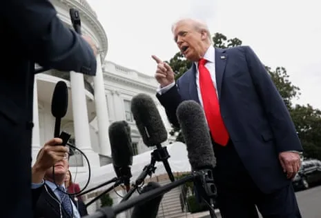 Former President Trump Confronts Aussie Correspondent, Acknowledges Discussion with Albanese