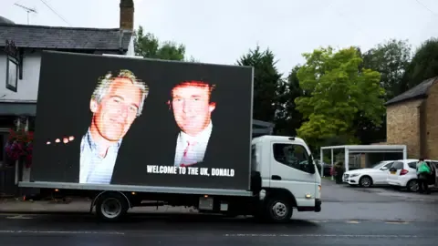 Several Arrests Carried Out Following Donald Trump and Epstein Pictures Displayed on Royal Castle