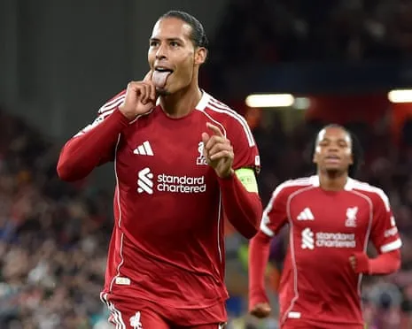 Van Dijk heads last-gasp decisive goal against Atlético Madrid